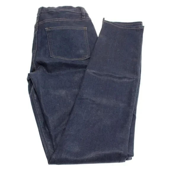 Simkhai NWT Coated High Rise Skinny Jeans Size 28 US In Blue Cotton Blend Denim